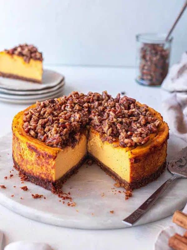 Vegan Pumpkin Cheesecake (baked)