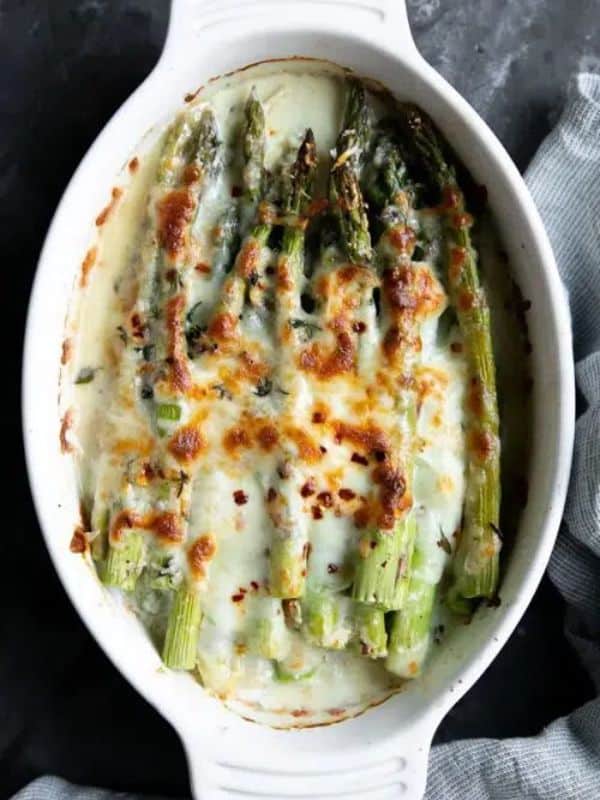 Cheesy Baked Asparagus Gratin Recipe