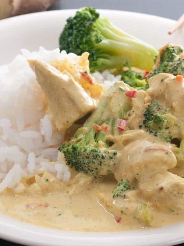 Chicken, Broccoli, & Rice Casserole with Curry