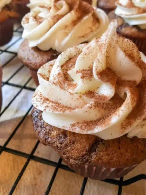 Cinnamon Roll Cupcakes with Cream Cheese Frosting