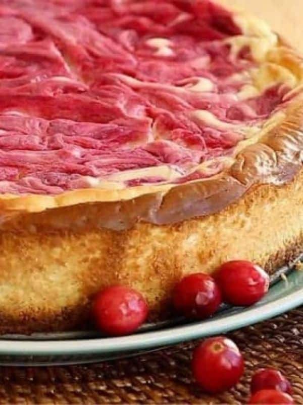 Cranberry Swirl Cheesecake Recipe