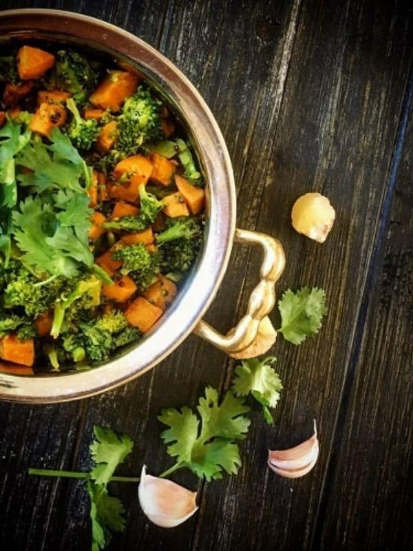 Curried Sweet Potato And Broccoli (Dry Indian Curry) Vegetarian Recipes