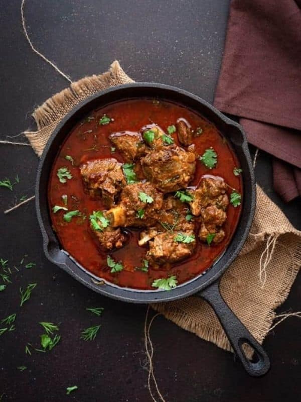 Indian Mutton Curry (Lamb Curry) - Instant Pot + Pressure Cooker