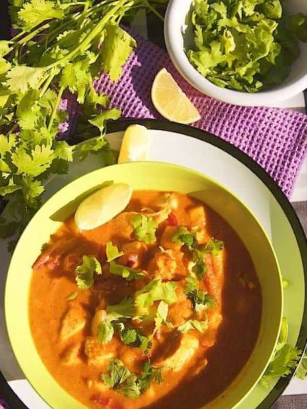 Mango Chicken Curry With Coconut