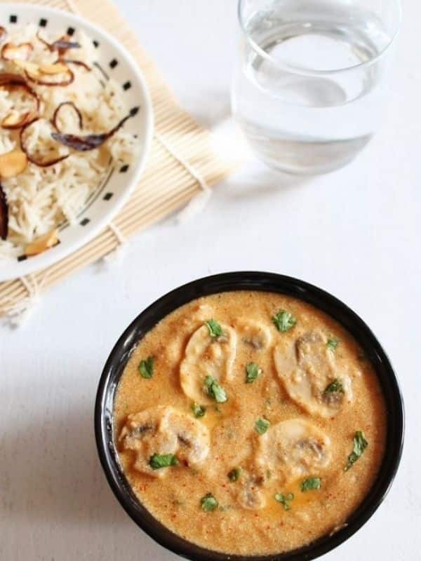 Vegetarian Mushroom Recipes Mushroom curry recipe
