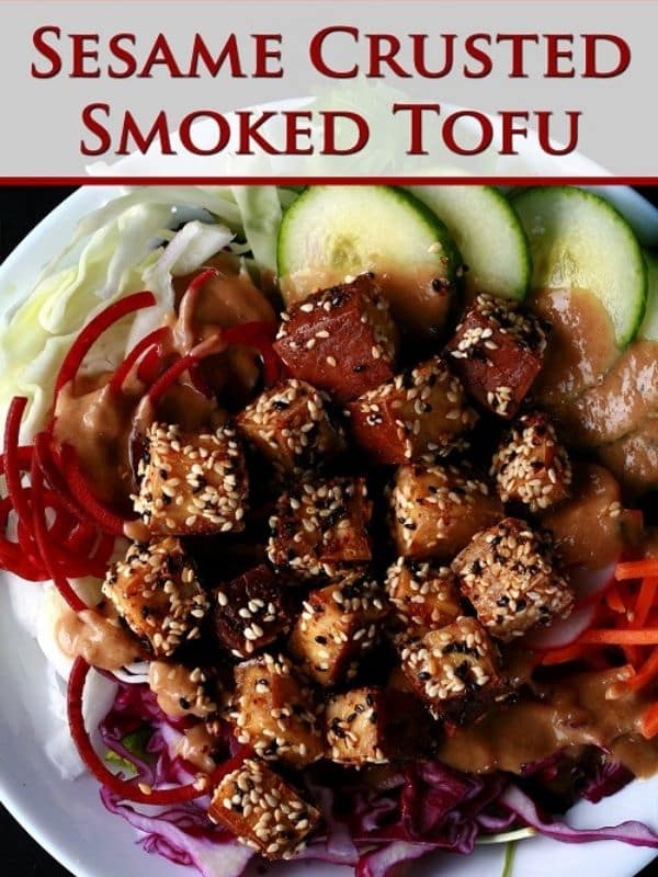 Vegetarian Keto Dinners Sesame Crusted Smoked Tofu