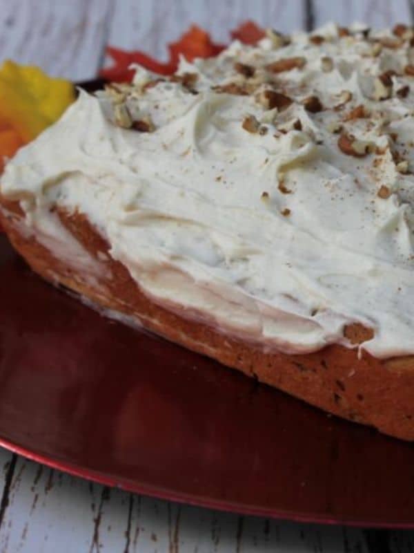 Spiced Apple Bread With Cream Cheese Frosting