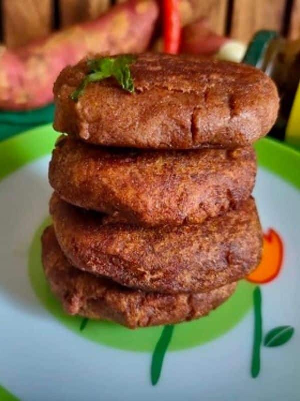 Sweet Potato Tikki Recipe - How to make Gluten-Free Shakarkandi Recipes