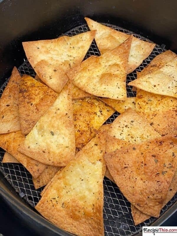 Air Fryer Flour Tortilla Chips