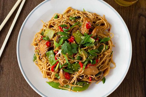 Chinese Recipes With Chicken Chicken Stir-Fry with Noodles