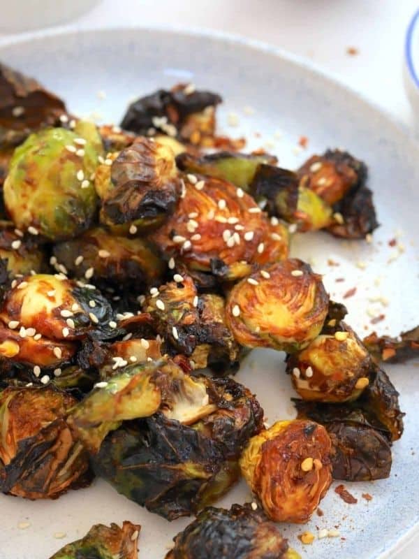 Low Carb Asian BBQ Brussel Sprouts (Air Fryer)