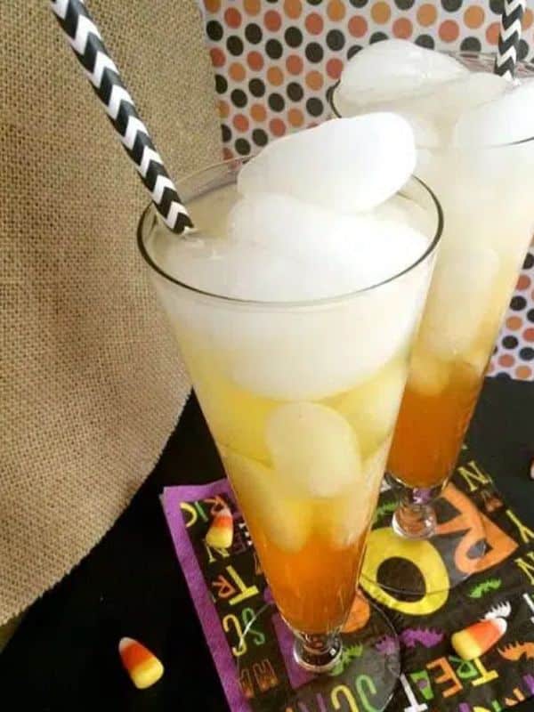 Candy Corn Mocktails Non-Alcoholic Cocktail