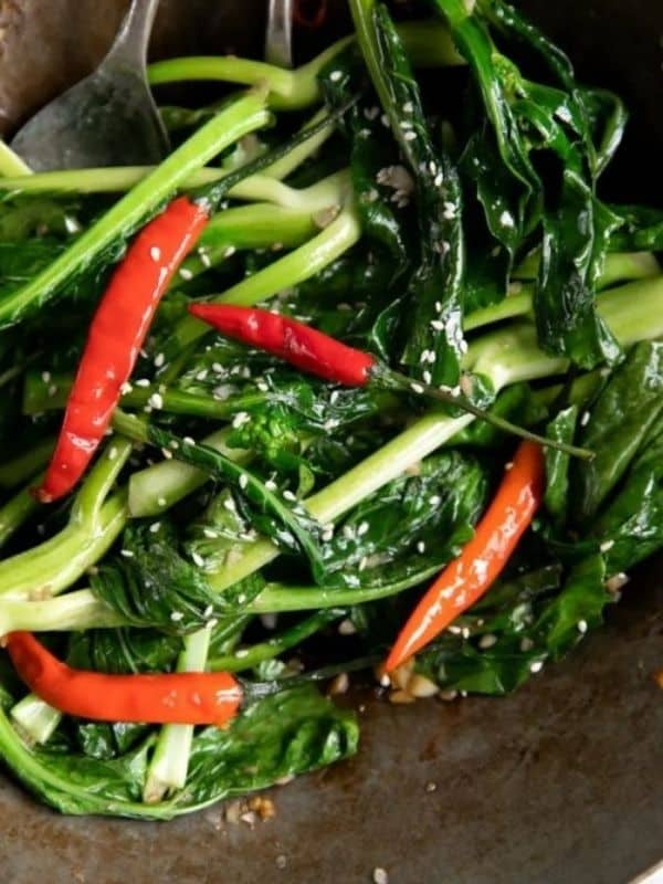 Chinese Broccoli Recipe with Garlic (Stir-Fried Gai Lan)