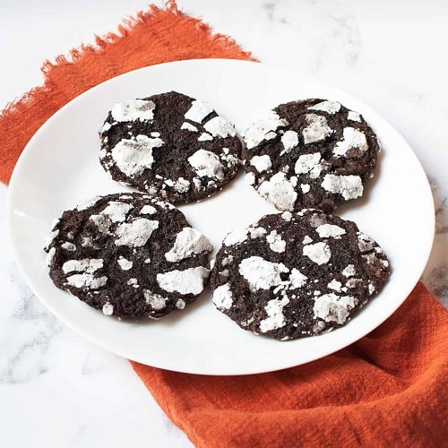 Chocolate Orange Crincle Cookies