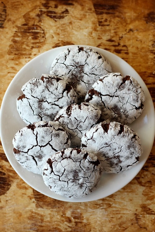 Chocolate Cookie Recipes Peppermint Crinkle Cookies (Gluten-Free, Vegan, Allergy-Free)