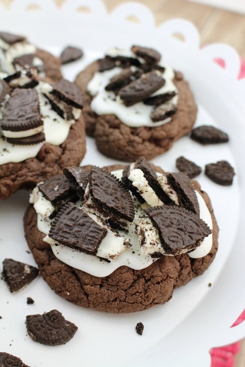 Chocolate Cookie Recipes Double Chocolate Chip Oreo Cake Mix Cookies