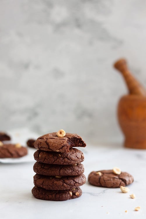 Chocolate Cookie Recipes Hazelnut Brownie Cookies