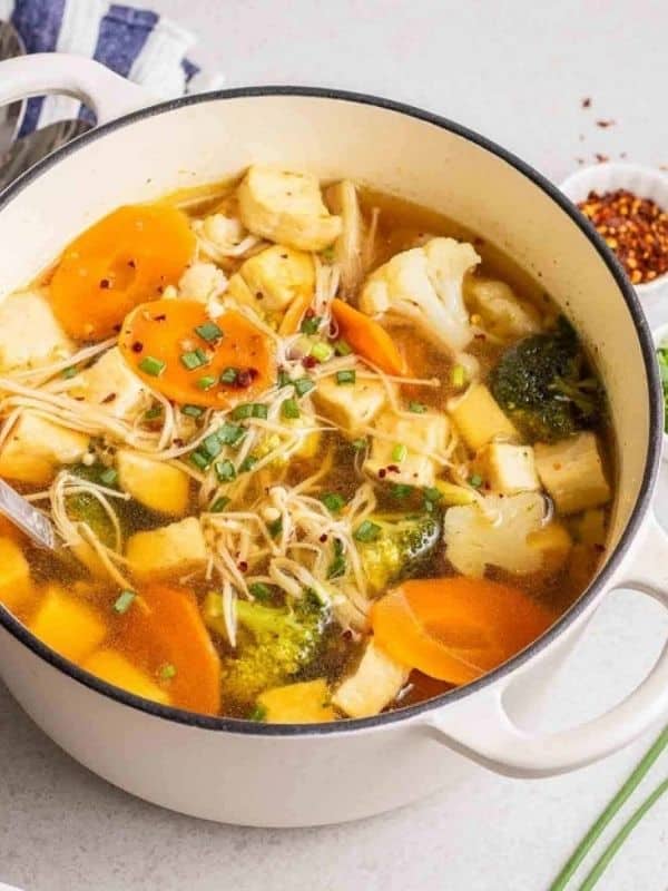 Hearty Chinese Tofu Vegetable Soup