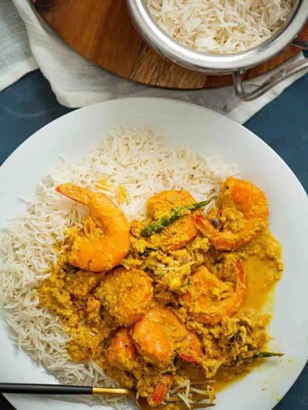 Shrimp Curry - Goan Prawn Curry - Prawn Coconut Curry