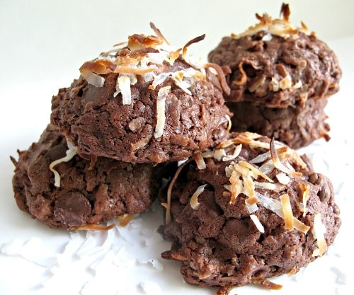 Chocolate Coconut Bliss Cookies