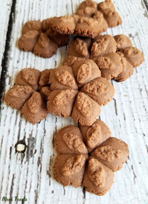 Chocolate Peanut Butter Spritz Cookies Recipe