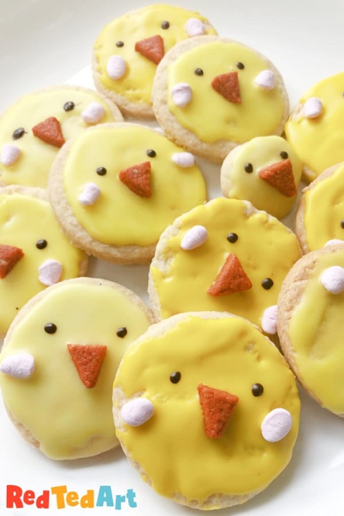 Easter Dessert Easy Easter Cookie Chicks for Kids to Make