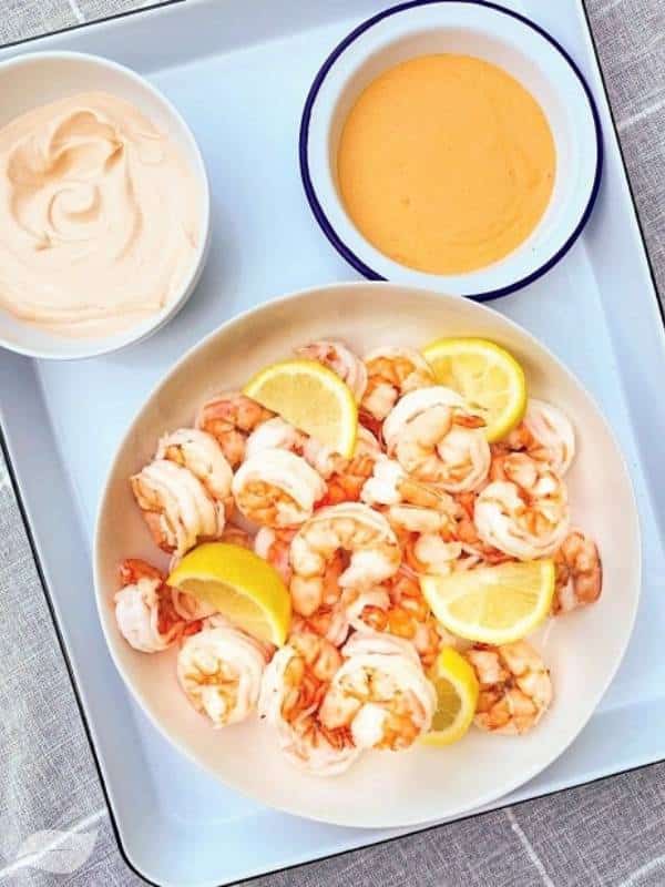 Easy Shrimp Appetizer with Dipping Sauces