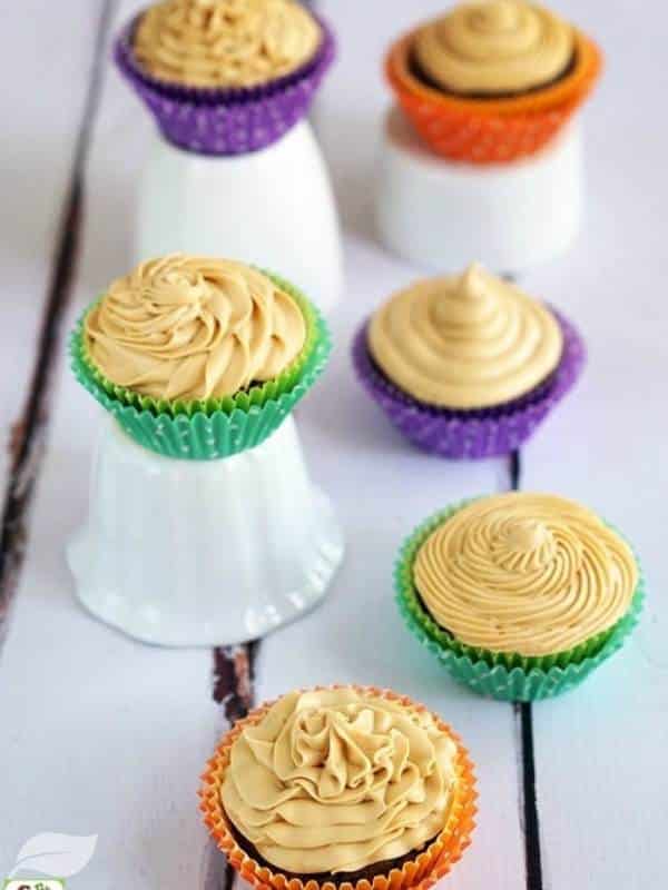 Gluten Free Chocolate Cupcakes Recipe with Dulce de Leche Frosting