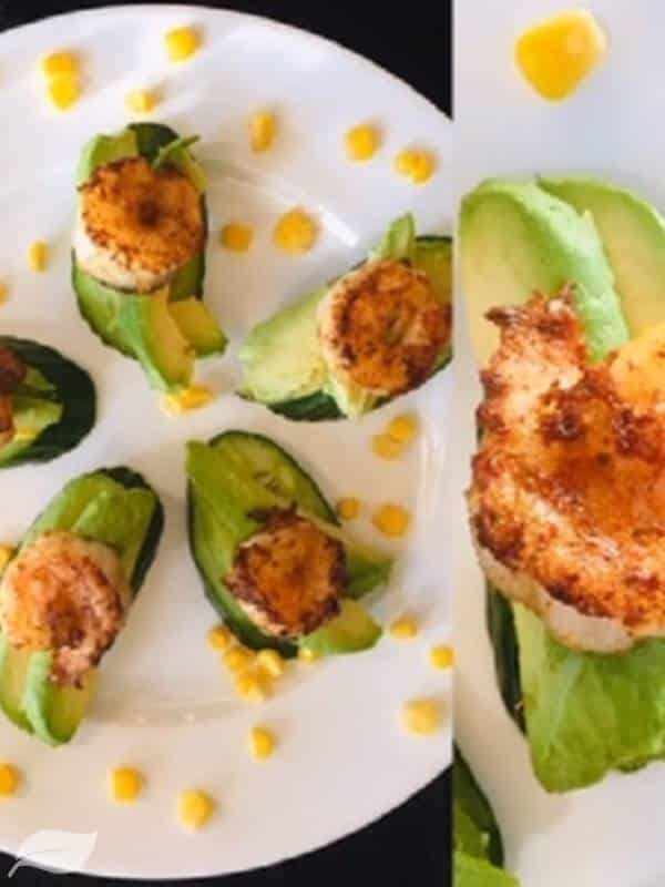 Healthy Southwest Shrimp, Avocado and Cucumber Bites