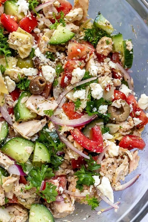 Mediterranean Tuna Salad – No Mayo