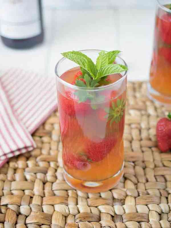 Pimm’s Strawberry Mint Cocktail