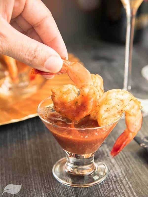 Roasted Shrimp Cocktail with Homemade Sauce
