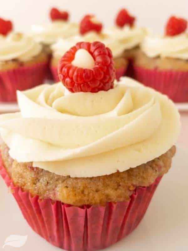 Small Batch Raspberry Cupcakes