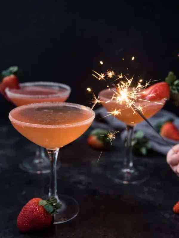 Sparkling Strawberry Martini