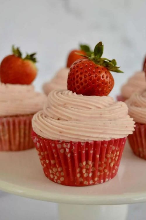 Strawberry Cupcakes from Scratch