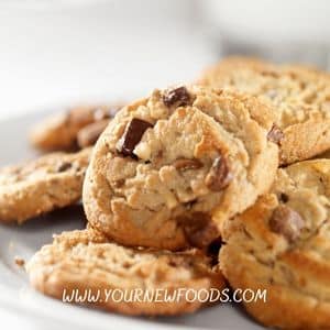 peanut butter cookies with chocolate chip