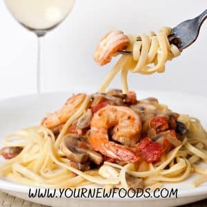 shrimp with pasta