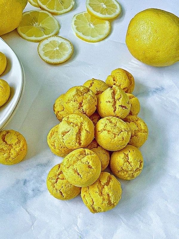 Air Fryer Lemon Drop Cookies