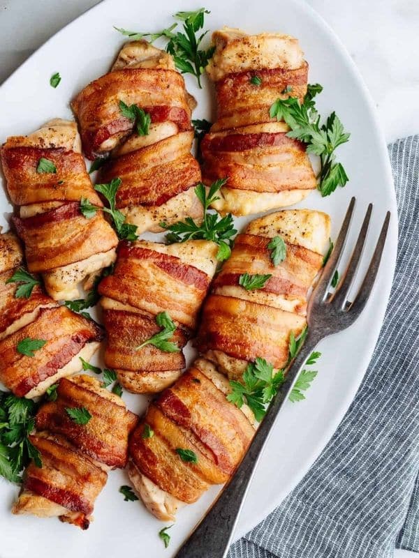 Chicken Dinner Recipes Bacon Wrapped Chicken Thighs