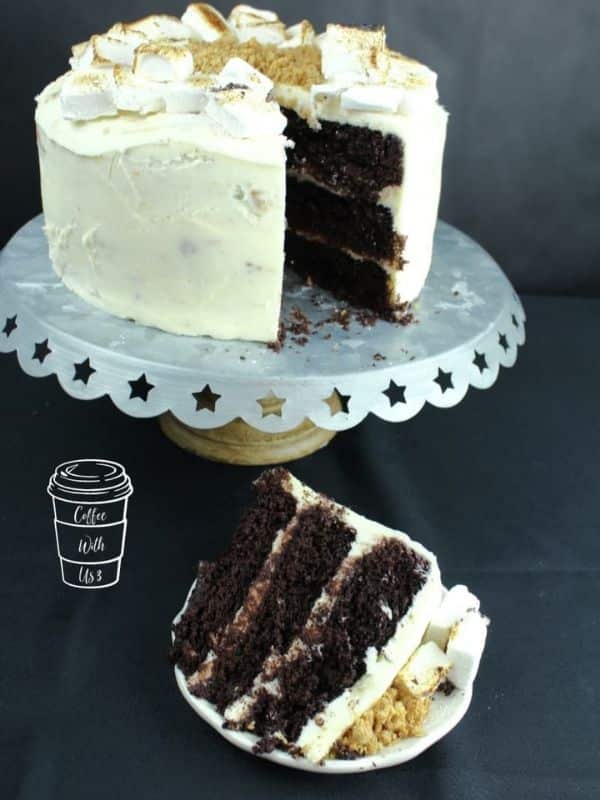 Dark Chocolate S’mores Cake