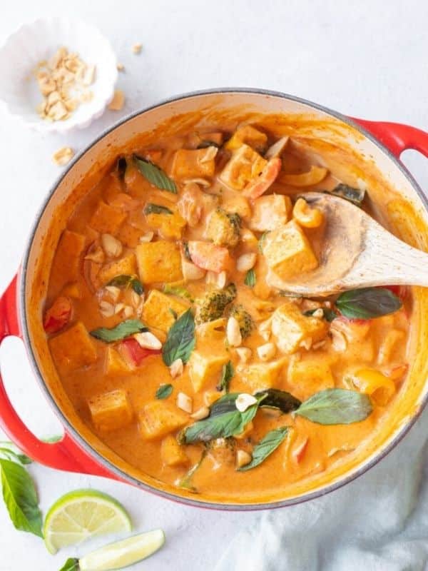 Vegan Panang Curry with Tofu & Vegetables
