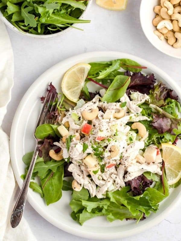 Quick Chicken Dinner Recipe Healthy Cashew Chicken Salad (dairy free)