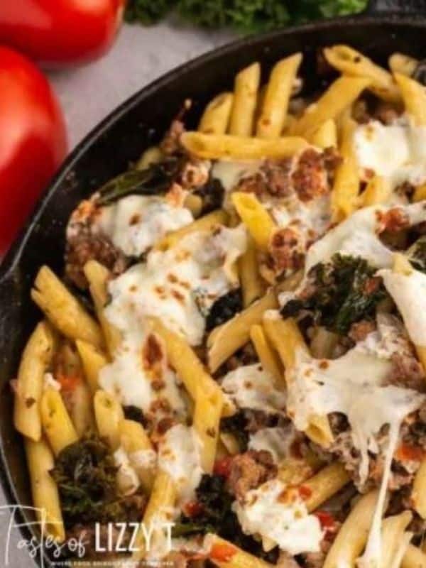Kale Tomato Skillet Lasagna