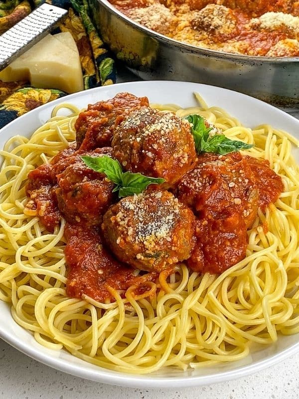 Spaghetti with Homemade Meatballs Recipe