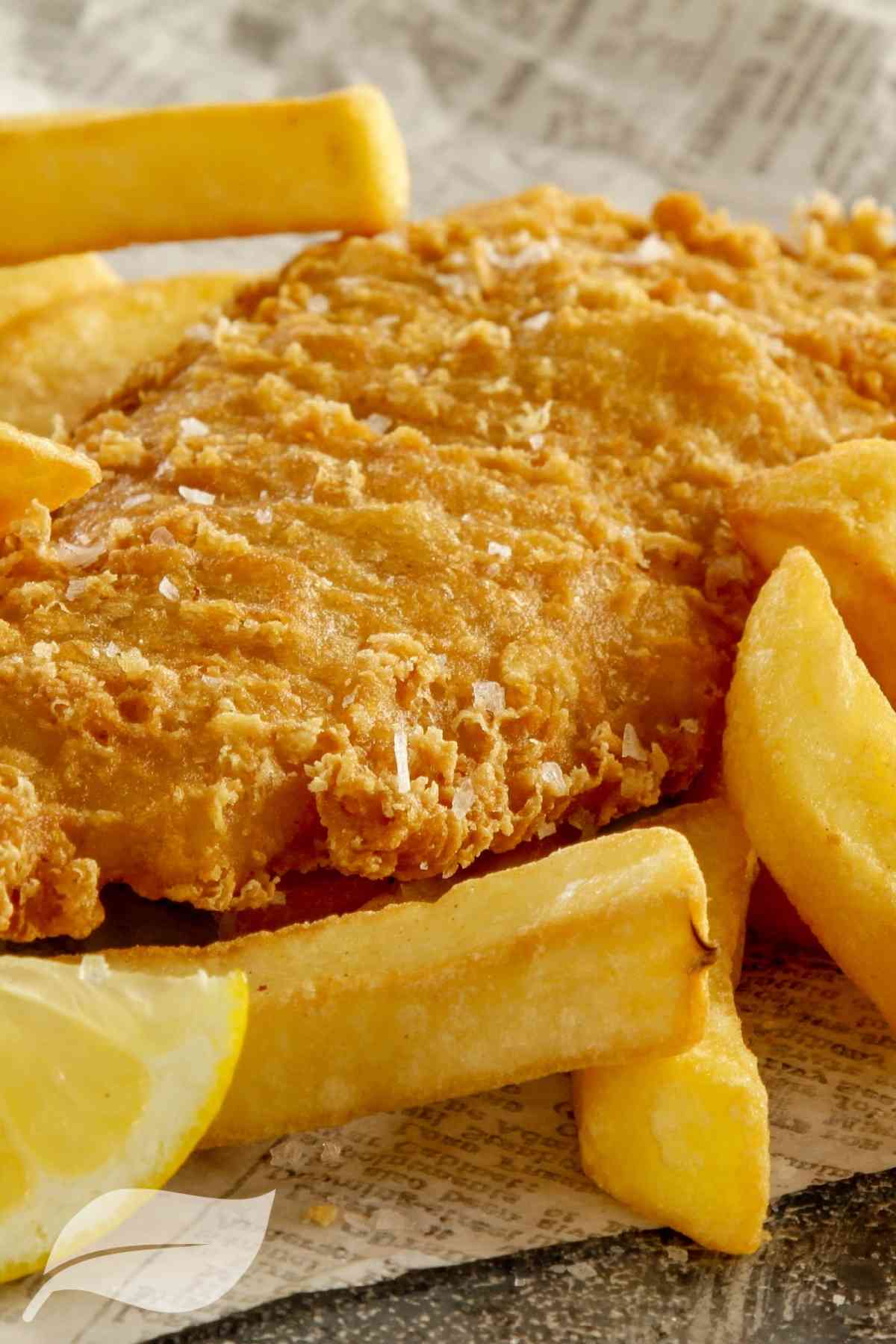 Air Fryer Cod with chips
