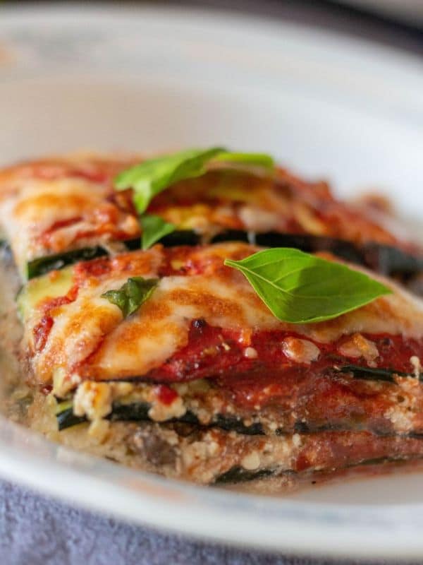 Air Fryer Keto Zucchini Lasagna (Vegetarian, Eggless)