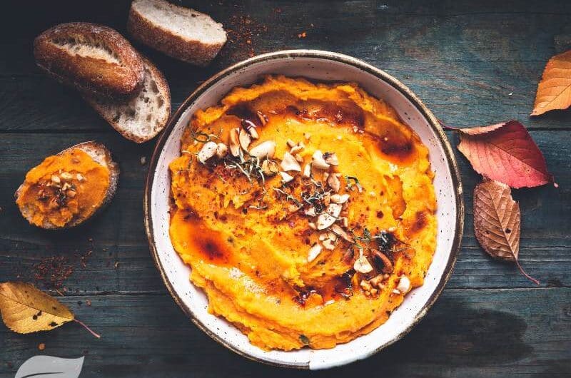 Warm Butternut Squash and Goat Cheese Dip