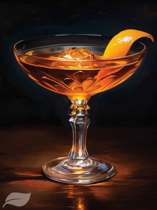 hanky panky cocktail with orange peel