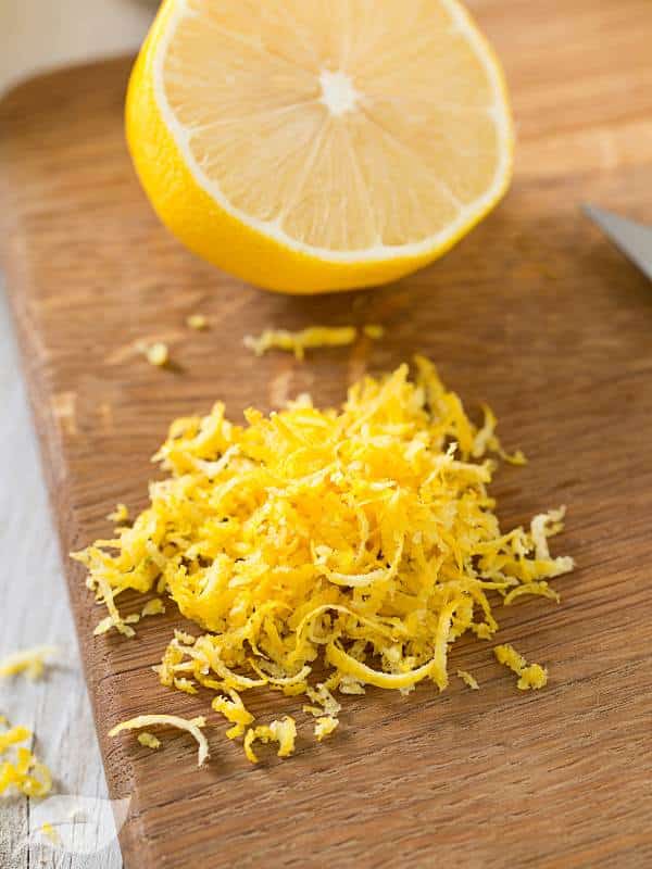 Fresh lemon zest