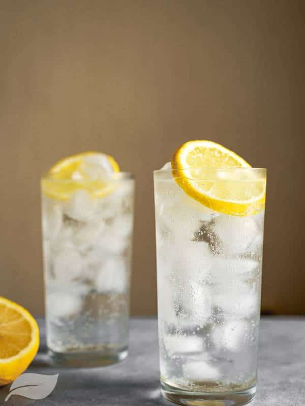 two tom collins cocktails